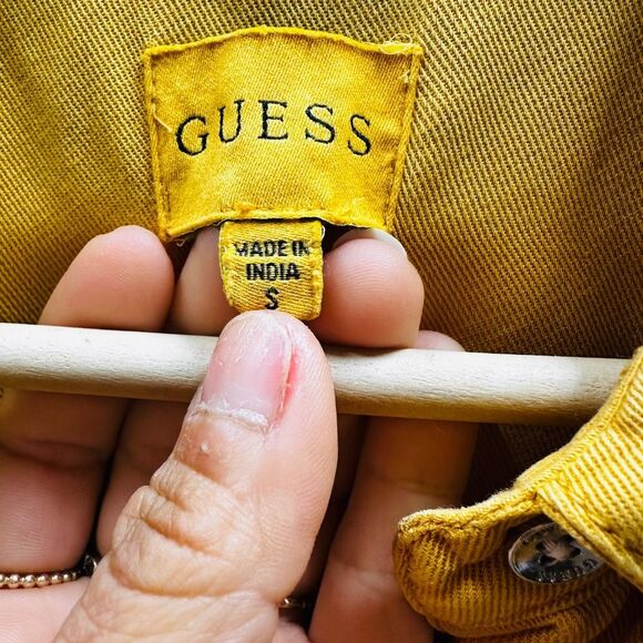 New GUESS ECO Women's Sleeveless Shiloh Jumpsuit, Gold Flake, Small - Picture 7 of 10